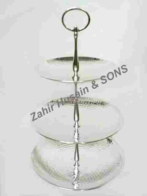 Brass 3 Plates Fruit Stand