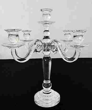5 Heads Crystal Candelabra For Table Centerpieces (BS-CH 010)