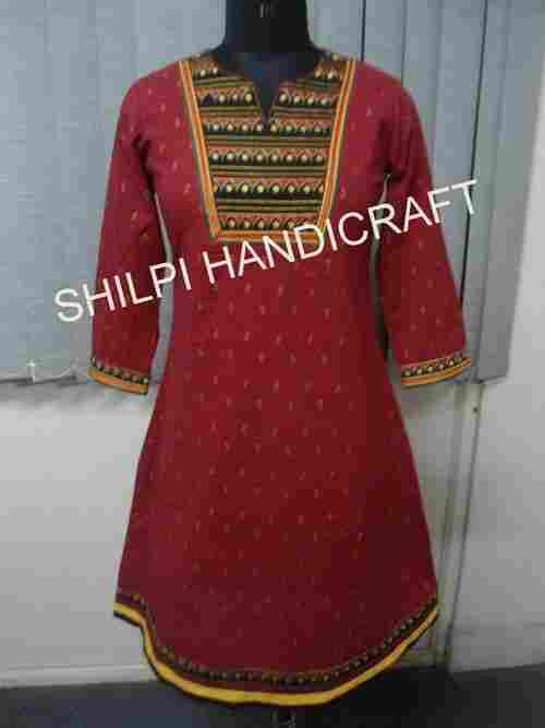 Gold Printed Kurta