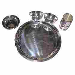 5 Pieces Silver Dining Set