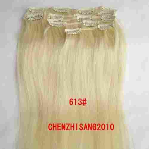 High Quality Human Clip On Hair Extension