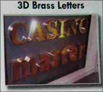 3d Brass Letters (Ss-20)
