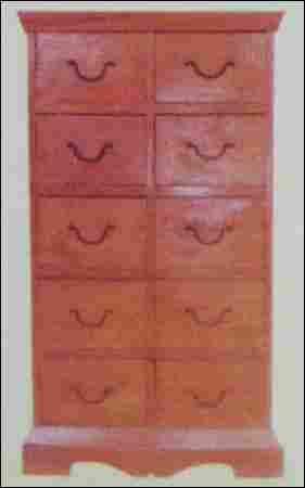 Ten Drawer Wooden Cabinet