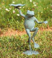 Aluminum Garden Dancing Frog