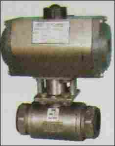 High Pressure Ball Valve With Pneumatic Rotary Actuator