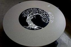 Round Inlay Table Top