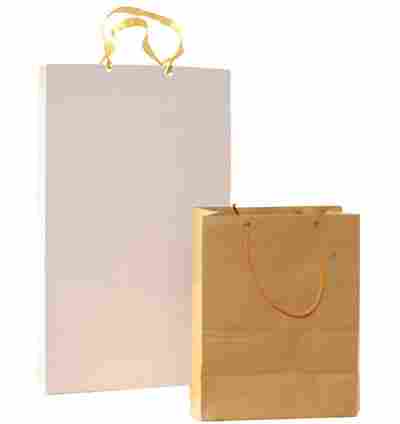 White And Brown Color Paper Bags