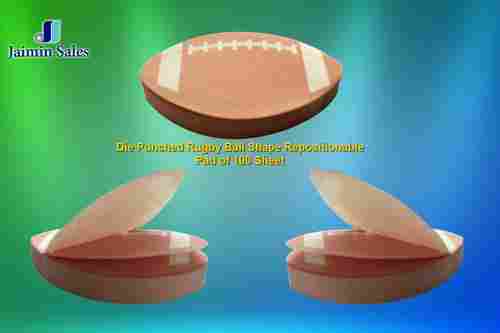 Die Punched Rugby Ball Re-Positionable Pads