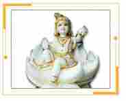Marble Bal Krishna Statue