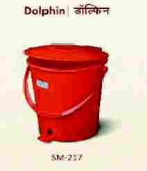 Red Color Dustbin