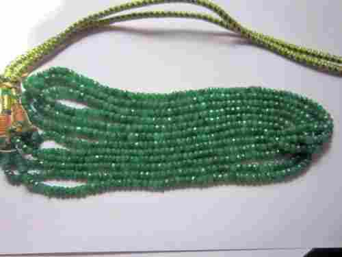 Emerald 6 Line Strand Necklace