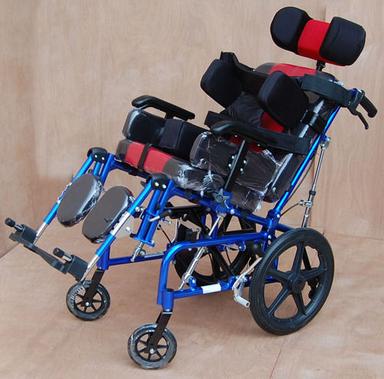C.P. Wheelchair Folding With Head & Side Support (Child), Model Imi 958 Foot Rest Material: Aluminum