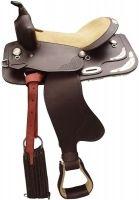 Western Saddle With Silver Fitting And Tooled