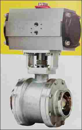 Tc End Cavity Filled Ball Valve With Actuator