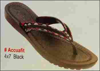 Accuafit Black Ladies Slippers