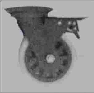 Black Powder Coated Heavy Duty Nylon Caster Wheel