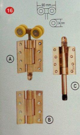 Reliable Standard Brass Heavy Duty Side Hung Door Folding System