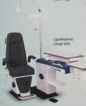 Dark Blue Ophthalmic Chair Unit