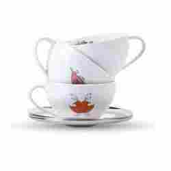 Bird Range Tea Cup with Saucer