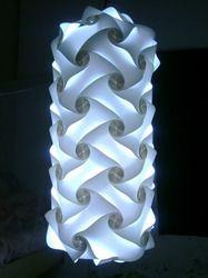 Automatic White Fiber Plastic Lamp Shade