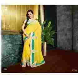 Yellow Ladies Sarees