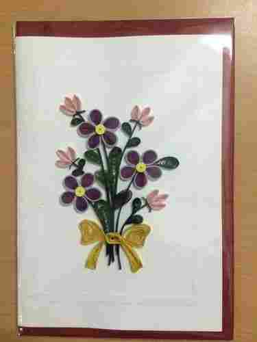 Flower Handmade Quilling Card
