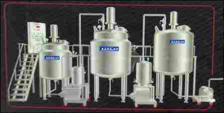 Automatic Oral Liquid Process Plant With Top Entry Stirrer