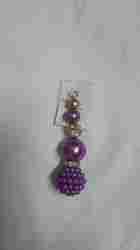 Purple Pearl Beaded Tassels (KL-022)