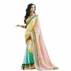 Partywear Plain Sarees