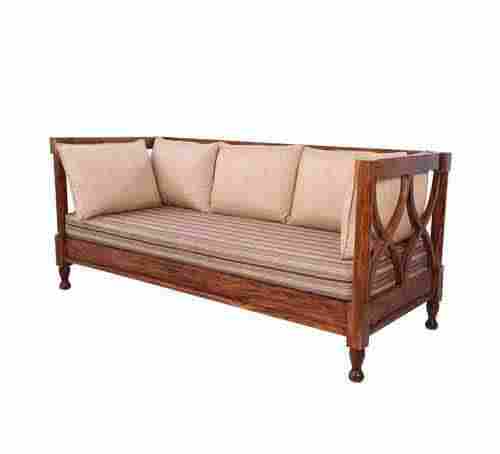 Carver Wooden Three Seater Sofa