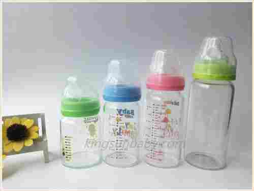 Wide Neck High Borosilicate Baby Feeding Bottles 