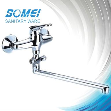 Brass Body Wall-Mounted Kitchen Sink Faucet