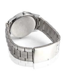 Cost-effective Silver Dial Gents Wrist Watch - Back Side