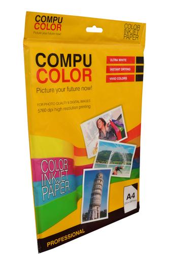 Compucolor Color Inkjet Ultra White Gloss Paper 268 Gsm A4 20 Sheets - Pack Of 1