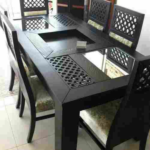 Elegant Wooden Dining Table Chair Set