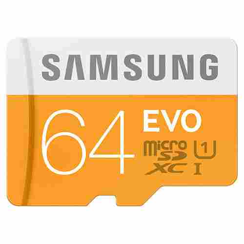 Branded Micro SD Card With Adapter (XC 64GB EVO)