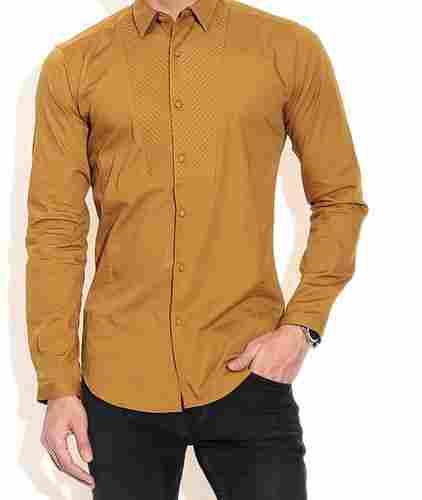 Mens Party Wear Gold Shirts