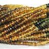 Tourmaline Faceted Rondelle Beads
