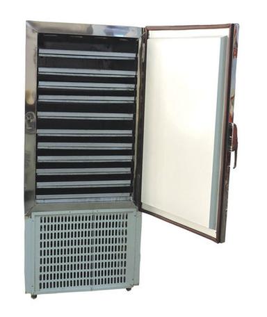 Grey Front Loading Type Commercial Tower Refrigerator