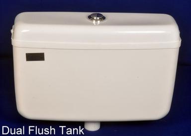 White Dual Flush Toilet Tank