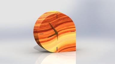 Rose Gold Wooden Table Watch