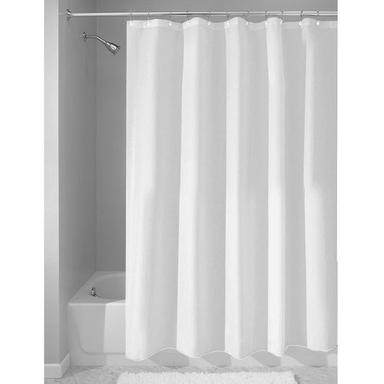 White Shower Curtains Hotel Bathroom Shower Curtain