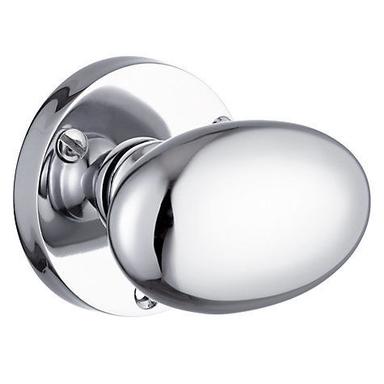 Tempered Glass Oval Mortice Knob 65Mm