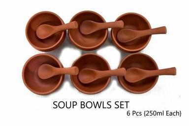 Ceramic Terracotta Soup Bowls Set