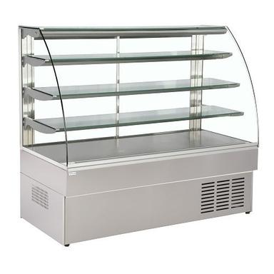 Green Bend Glass Display Counter