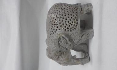 Fine Sheen Stone Carving Elephant