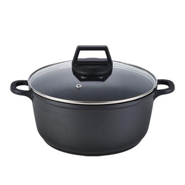Die Casting Aluminum Nonstick Classic Casserole With Glass Lid