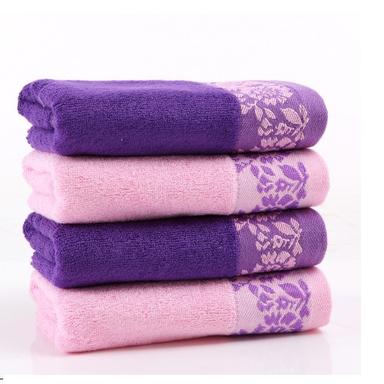Shrink Resistant Floral Design Towels