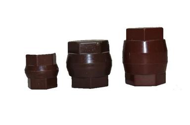 Brown High Quality Double Hex Insulators