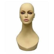 Without Wig Fiber Body Female Head Mannequins 